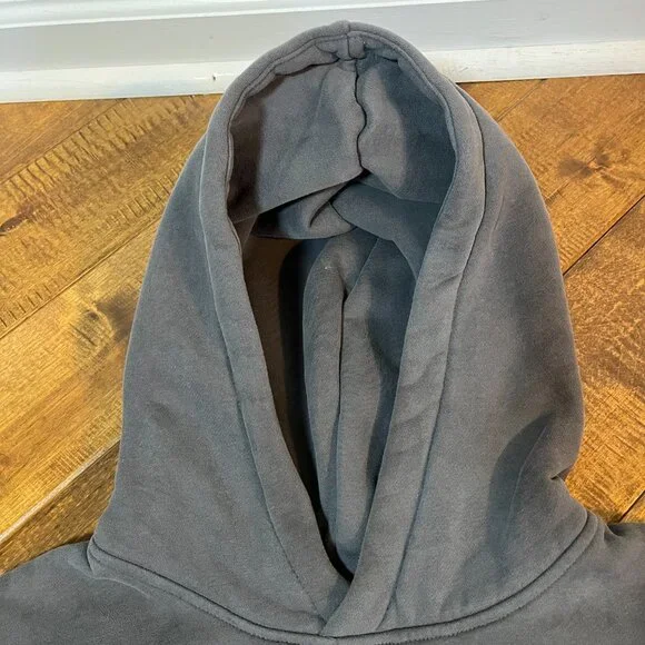 Comfrt Minimalist Hoodie Gray Size Small Oversized Sweatshirt Cozy Loungewear - Picture 10 of 11